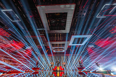 Ayrton Illumina l'Eurovision Song Contest 2024 con uno spettacolo di luci straordinario